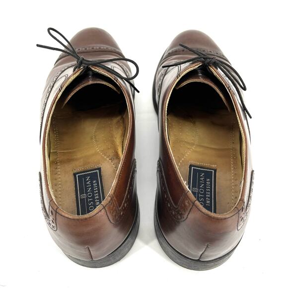 Bostonian Impression Mens Wingtip Brown Leather Oxford shoes‎ (22022) Size 9.5 main image 9